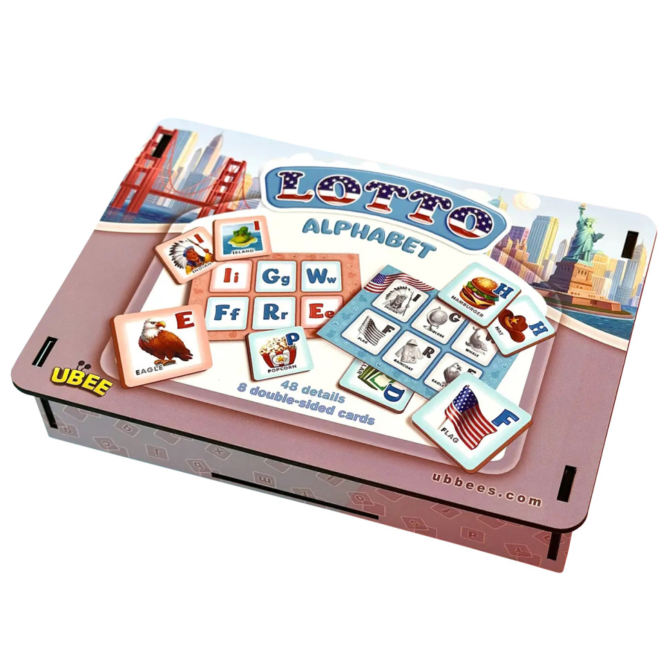 Детское лото "Американский алфавит" PSD291 Детское лото "Американский алфавит" PSD291