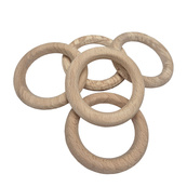 Дерев'яне кільце для декорування DR-5,2-8 діаметр 5,2 см, товщина 8 мм. Зображення №2