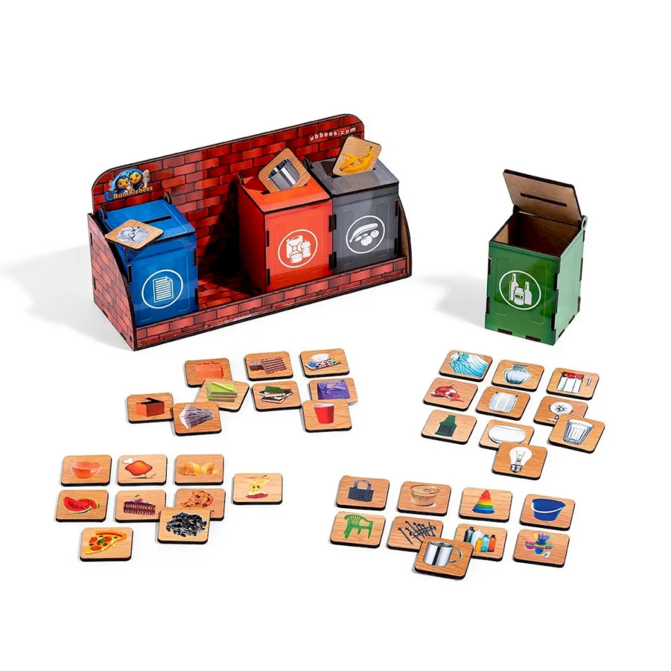 Дерев'яний сортер "Сортування сміття" PSD002 Дерев'яний сортер "Сортування сміття" PSD002