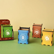 Дерев'яний сортер "Сортування сміття" PSD002. Зображення №7 Дерев'яний сортер "Сортування сміття" PSD002. Зображення №7
