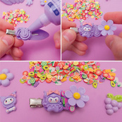 Детский набор для творчества "Заколки своими руками" VT4600-01 фиолетовый. Изображение №3