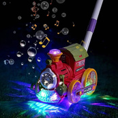 Машина-каталка "Потяг" з мильними бульбашками 134-71A(Red) світло та звук. Зображення №5