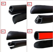 Ущільнювач на задні стойки,№1 (металева основа.2*0,8см) EPDM (на кромку). Зображення №3