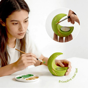 Набор для изготовления подсвечника из гипса своими руками "Месяц" GP-001 для начинающих. Изображение №4