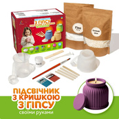 Набор для изготовления фигурного подсвечника со свечой и крышкой GP-002 из гипса. Изображение №7