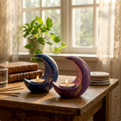 Набор для изготовления подсвечника из гипса своими руками "Месяц" GP-001 для начинающих. Изображение №7