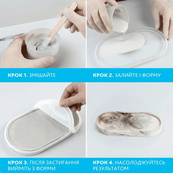 Набор для изготовления подставок для украшений и подсвечника GP-003 из гипса. Изображение №7