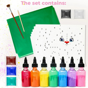 Дитячий набір для творчості Картина із піску Sand Art 6 в 1 КР-003 пісок у пляшках. Зображення №6