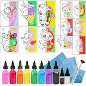 Детский набор для творчества Картина из песка Sand Art 12 в 1 КР-008 песок в бутылках. Изображение №2