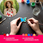 Творческий набор для изготовления украшений "Бабочка" PG-003A из полимерной глины. Изображение №9