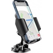 Автотримач для телефону затискач під вагою HOCO "CA82" Black. Изображение №3