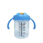 Детский поильник с трубочкой "Зайчик" MGZ-0335(Blue) 280 мл. Изображение №2