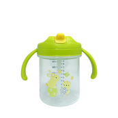Детский поильник с трубочкой "Зайчик" MGZ-0335(Green) 280 мл. Изображение №2
