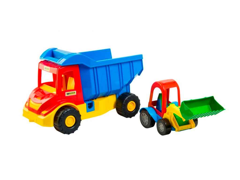 Вантажівка з трактором Middle truck 39219 ТМ ТИГРЕС Вантажівка з трактором Middle truck 39219 ТМ ТИГРЕС