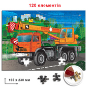 Детские пазлы Автокран 86898, 120 элементов. Изображение №2