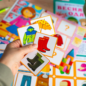 Дидактическая игра "Весенняя одежда" 15211020, 2 поля для игры, 24 карточки. Изображение №2