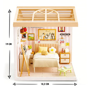 Конструктор-румбокс Спальня Mini House 8004-MH серії "Інтер'єр", зі світлом. Зображення №3