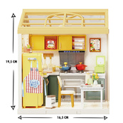 Конструктор-румбокс Кухня Mini House 8005-MH серії "Інтер'єр", зі світлом. Зображення №3