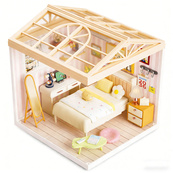 Конструктор-румбокс Спальня Mini House 8004-MH серії "Інтер'єр", зі світлом. Зображення №6