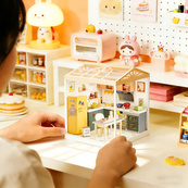 Конструктор-румбокс Кухня Mini House 8005-MH серії "Інтер'єр", зі світлом. Зображення №10