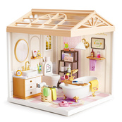 Конструктор-румбокс Ванная комната Mini House 8009-MH серии "Интерьер", со светом. Изображение №2