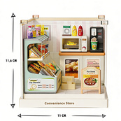 Конструктор-румбокс Цілодобовий магазин Mini House 8033-MH серії "Інтер'єр Міні". Зображення №3