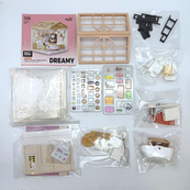 Конструктор-румбокс Ванная комната Mini House 8009-MH серии "Интерьер", со светом. Изображение №7