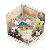 Конструктор-румбокс Термальна купальня Mini House 8041-MH серії "Інтер'єр Міні". Зображення №4