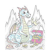 Детская водная раскраска "Кисточка и вода: Рыцарские времена" 2048001, 16 страниц. Изображение №2