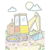 Детская водная раскраска "Кисточка и вода: Бригада строительная" 2048002, 16 страниц. Изображение №2