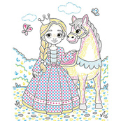 Детская водная раскраска "Кисточка и вода: Рыцарские времена" 2048001, 16 страниц. Изображение №3