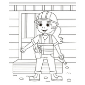 Детская водная раскраска "Кисточка и вода: Бригада строительная" 2048002, 16 страниц. Изображение №5