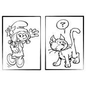 Приключенческие раскраски "Смурфы: Цветной праздник" 1571012 с наклейками. Изображение №2