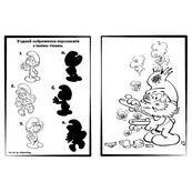 Приключенческие раскраски "Смурфы: Яркая вечеринка" 1571014 с наклейками. Изображение №2