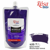 Краска акриловая Фиолетовая темная 323200420 (код 420), 200 мл. Изображение №2