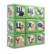 Дитячі розвиваючі кубики "Абетка" 1-063, 9 шт в наборі. Зображення №2
