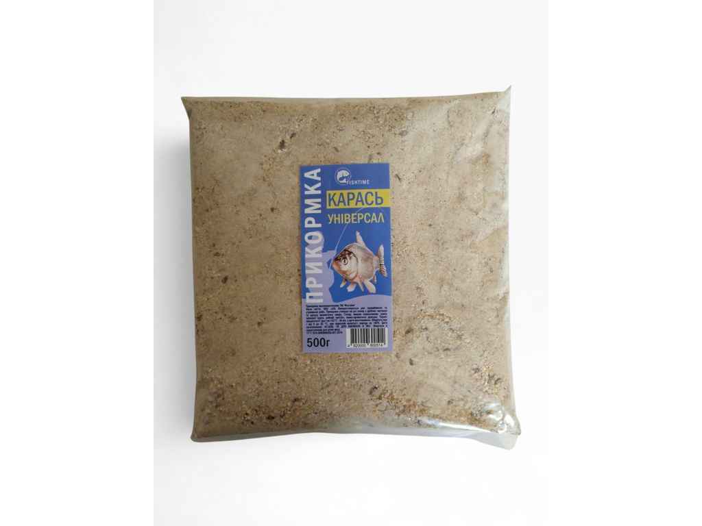 Прикормка для лову риби Карась - універсал 500г ТМ FISHTIME Прикормка для лову риби Карась - універсал 500г ТМ FISHTIME