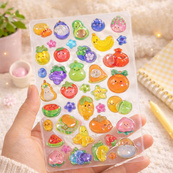 Набор 3D-наклеек "Тики фрукты" Tiki Wiki 51367 серии Crystal. Изображение №2