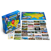 Настольная игра "Угадай локацию: Украина" R098UA 72 карты, карта Украины. Изображение №2