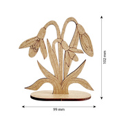 Фигурка для раскрашивания и декорирования "Подснежники" FDZ-531. Изображение №3