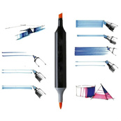 Набор двусторонних скетч маркеров для рисования NF-00007830, 262 шт. Изображение №3