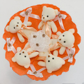 Букет з іграшок Ведмедики помаранчевий 5345IT з 5ю іграшками. Зображення №2 Букет з іграшок Ведмедики помаранчевий 5345IT з 5ю іграшками. Зображення №2