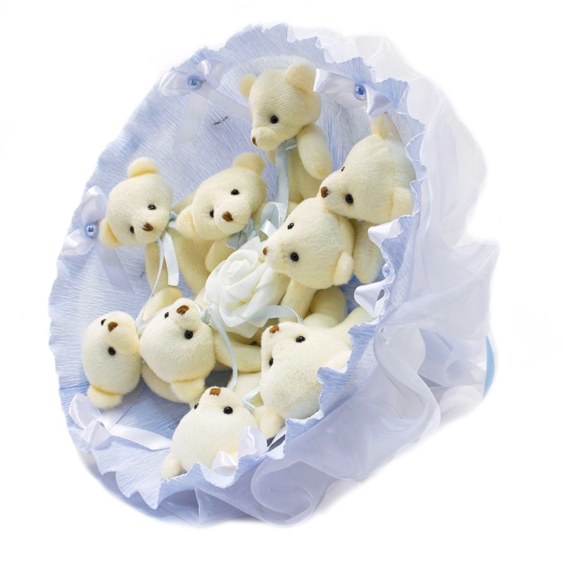 Букет з іграшок Ведмедики блакитний 5350IT з 9ю іграшками Букет з іграшок Ведмедики блакитний 5350IT з 9ю іграшками