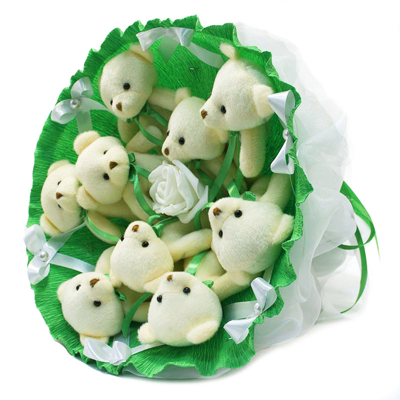 Букет з іграшок Ведмедики смарагдовий 5352IT з 9ю іграшками Букет з іграшок Ведмедики смарагдовий 5352IT з 9ю іграшками