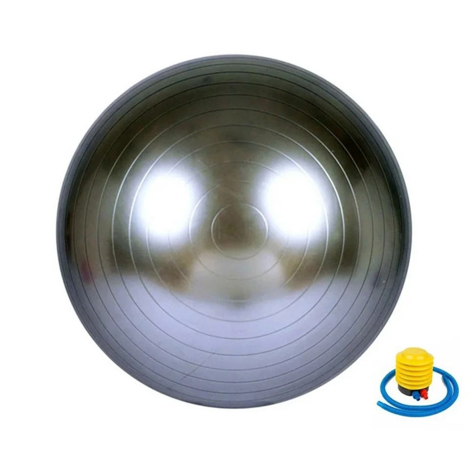 Мяч для фитнеса (фитбол) "HMS" 487-626-3-G с насосом 85 см Мяч для фитнеса (фитбол) "HMS" 487-626-3-G с насосом 85 см