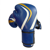 Перчатки боксерские Fight Gear Team Club NE-BOX-BF-10-BL, 10 oz, синий. Изображение №2