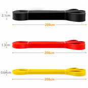 Гумові петлі для тренувань "Pro Loop Bands" NE-SET-451 3шт. Зображення №3 Гумові петлі для тренувань "Pro Loop Bands" NE-SET-451 3шт. Зображення №3