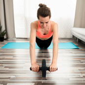 Ролик для преса одинарний Ab Roller NE-F-01BK. Зображення №3