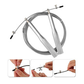 Скакалка cкоростная для кроссфита "Blow" NE-BL-4790 черная 3 м. Изображение №3