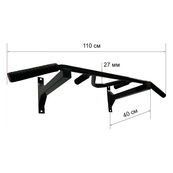 Турнік настінний Wide Pro 2 чорний NE-TR-17B. Зображення №2 Турнік настінний Wide Pro 2 чорний NE-TR-17B. Зображення №2